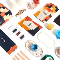 form-Tablett mit Teelichtern && farbe-Neutral