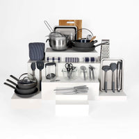 geschirr-Kein Geschirr && pfannenset-Schiefergrau