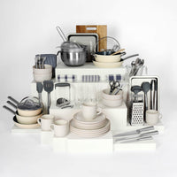 geschirr-Eierschalen Weiß && pfannenset-Creme