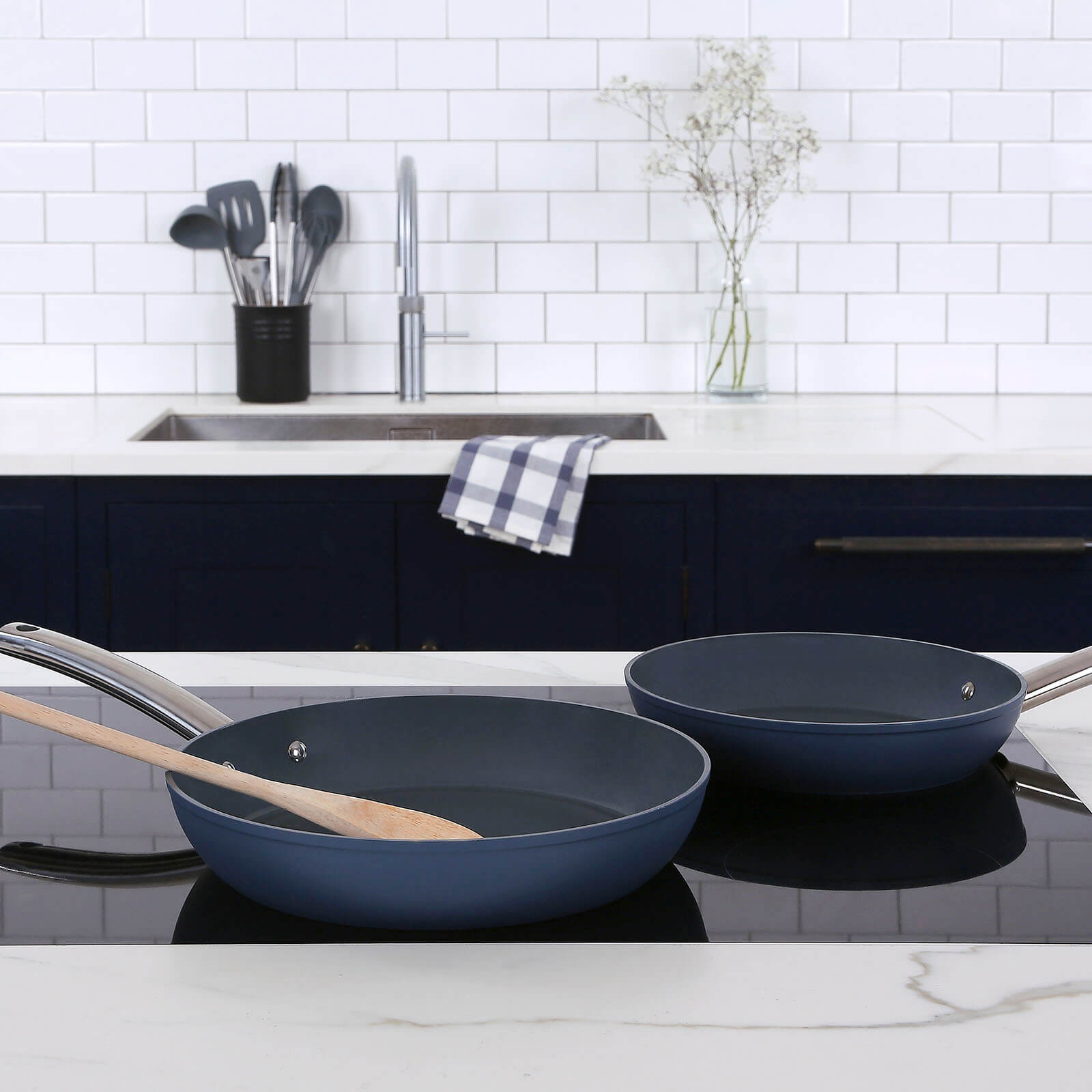 pfannenset-Ägäisches Blau