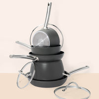 pfannenset-Schiefergrau